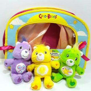 Care Bear Plush Finger Puppet Soft Toy Doll Teddy Purple Green Yellow Case