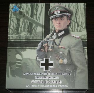 Did 1/6 12 " Wwii German Wehrmacht Heer Tiger Ace Otto Carius Standard D80117g