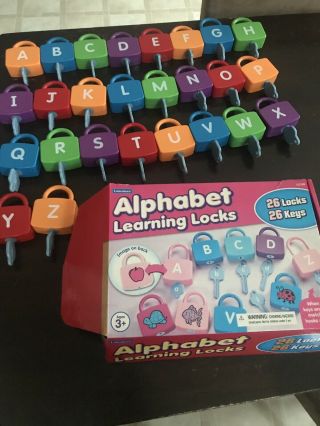 Lakeshore Learning Alphabet Learning Locks 26 Keys And 26 Lock Complete Set Prek