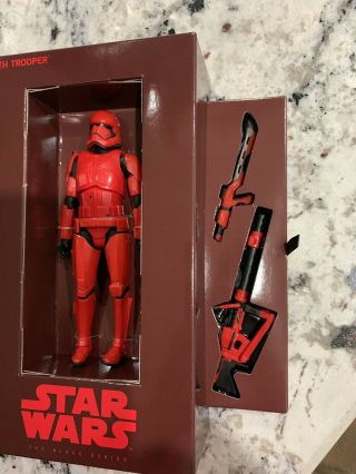 Sdcc 2019 Comic Con Hasbro Star Wars Black Series Red Sith Trooper - Rare