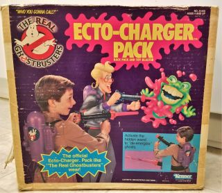 The Real Ghostbusters Vintage Kenner Ecto - Charger Pack In Open Box
