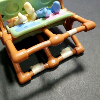 FISHER - PRICE LOVING FAMILY DOLL HOUSE FURNITURE TWINS WITH FEEDING TABLE BABY 3