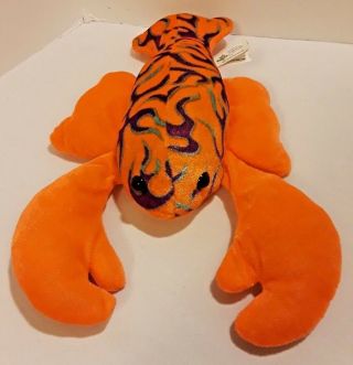13 Inch Toy Factory Orange Lobster Plush Stuffed Toy