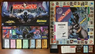 Batman Monopoly Collectors Edition 100 Complete Imperfect Box