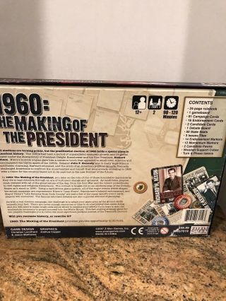 1960 The Making of a President Z - Man Games 2007 Complete Board Game 3