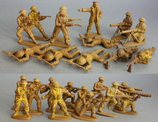 Matchbox Plastic 1/32 Scale British Infantry Figures