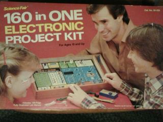 Vintage Radio Shack Science Fair 160 In One Place Electronic Proj.  Kit
