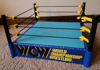 Wwe Elite Hall Of Fame Retro Wcw Ring Playset For Wrestling Figures