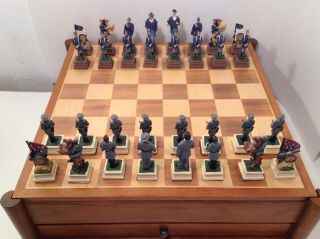 The History Channel Lifetime Member Civil War Chess Set Plus Other Games