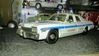 1974 Dodge Monaco Chicago Police 1:18 Ertl Elite 1st Issue