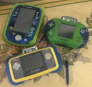 Children’s Electronic Learning Systems Leap Frog Leappad2 Leapster2 Vtech Mobigo