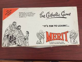 Merit The Catholic Game 1962 Vintage Board Game