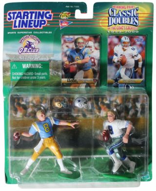 Troy Aikman Starting Lineup Doubles 90s Action Figures Ucla Cowboys 1999
