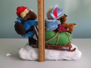 Yukon Cornelius & Rudolph The Red Nose Reindeer Misfits Gemmy Animated Figure 3