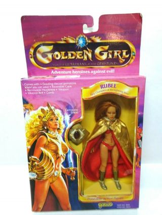 Galoob 1984 Golden Girl Gaurdian Of The Gemstones Rubee Action Figure Mip