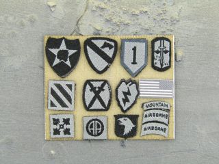 1/6 Scale Toy Us Army Pilot / Aircrew Uniform Patches