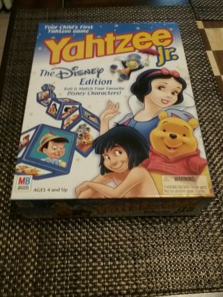 Yahtzee Jr.  The Disney Edition 2004 Milton Bradley Hasbro Snow White Pooh Jungle