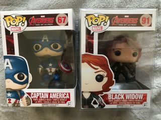 Funko Pop Marvel Captain America And Black Widow 67/91