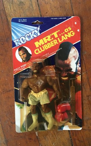Rocky Mr.  T As Clubber Lang 1983 Vintage In Package