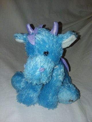 Russ Shining Stars Blue Dragon 8” Plush Stuffed Animal Collectible