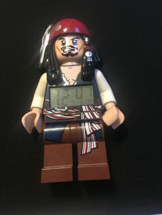 Captain Jack Sparrow Lego Minifig Digital Alarm Clock Pirates Of The Caribbean
