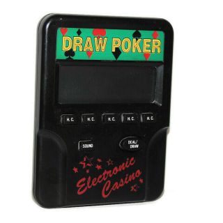 Draw Poker Handheld Electronic Game Radio Shack Fine - No Instruction Book