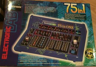 Maxitronix Electronics 75 - In - 1 Electronic Project Lab With Book