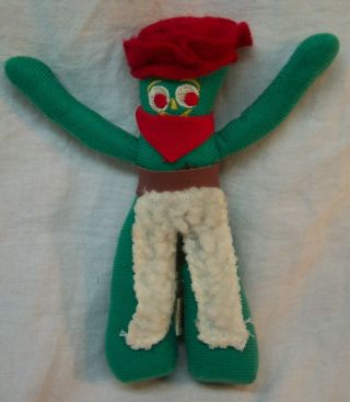 Applause 1989 Vintage Gumby As Cowboy 5 " Plush Stuffed Animal Toy