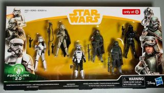 Star Wars Force Link 2.  0 Action Figure Set Of 6 Target Only Hasbro Disney Nib