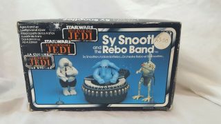 Vintage Star Wars Sy Snootles Max Rebo Band Tri Logo Box 1983 Palitoy Meccano