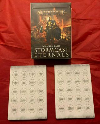 Warhammer Age Of Sigmar Stormcast Eternals Warscroll Cards 2nd Edition Aos