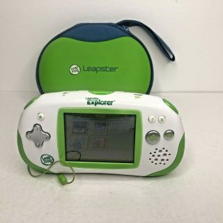 Leap Frog Leapster Explorer Green Handheld Game System & Case