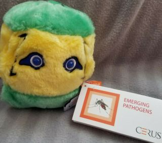 Giant Microbes Emerging Pathogens " Zika " Virus Plush Toy 5 " W/tag
