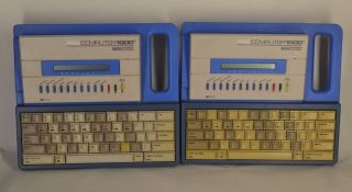 2 Vintage Vtech Precomputer 1000 Educational Learning System W/2 Cartridges