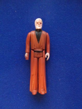Obi Wan Kenobi White Hair Star Wars Action Figure Anh 1977 12 Back Vintage