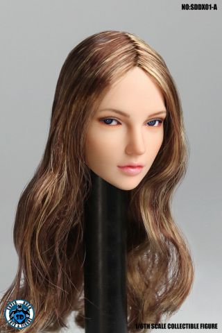 Duck Sddx01a 1/6 Female Head Sculpt Carving Model Toy For 12 " Figure Body