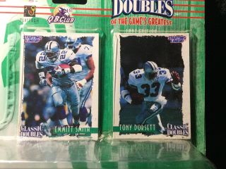 1997 Starting Lineup Classic Doubles Dallas Cowboys Emmitt Smith Tony Dorsett 3