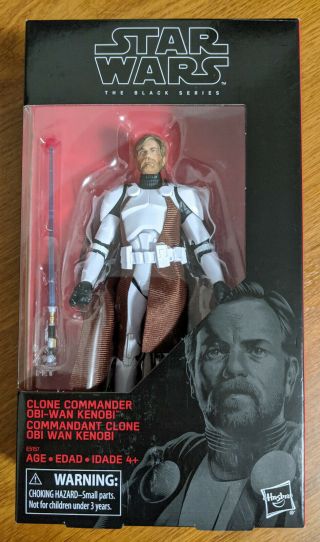 Obi - Wan Kenobi Clone Commander Star Wars Black Series Figure Walgreens Exclusive