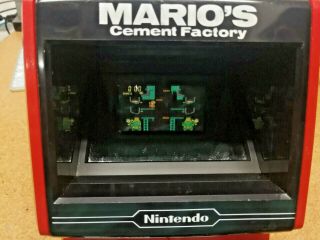 Vintage Japan Nintendo Mario ' s Cement Factory Electronic Game Table Top CM - 72 2