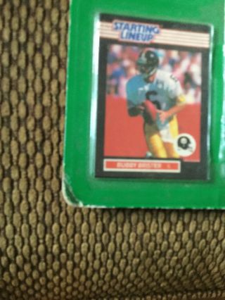 1989 ROOKIE STARTING LINEUP - SLU - NFL - Bubby Brister - Pittsburgh Steelers 3