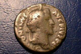 Silver Ancient Coin Roman Denarius Qriginal Antoninus Pius Adoptiv Aurelius