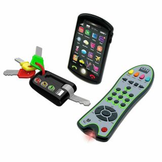 Kids Delight My Tech Trio Remote Cell Phone And Set Of Keys