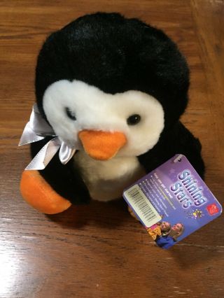 8 " Russ Shining Stars Bean Plush Penguin W/ Tag No Code Euc Fast (a5)