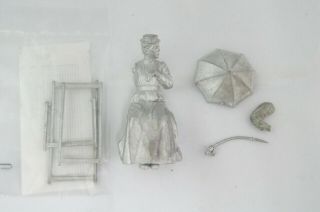 Phoenix Model 1/32 Scale Miniature White Metal Victorian Lady Seated Deck Chair
