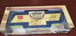 Autographed Jimmie Johnson Jeff Gordon Daytona 500 50 Years 4 Car Set JSA Cert 2