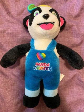 Vintage Lisa Frank - Panda Painter Bean Bag Plush Stuffed Toy - 1998 Stuffins