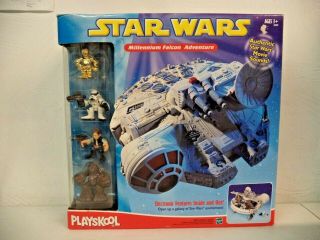 2002 Playskool Hasbro Star Wars Millennium Falcon Adventure