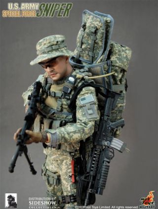 Hot Toys Military - Us Army Special Force Sniper - 1:6 Scale 12 " Figure