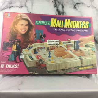 Vintage Mall Madness Electronic Board Game Milton Bradley 1989
