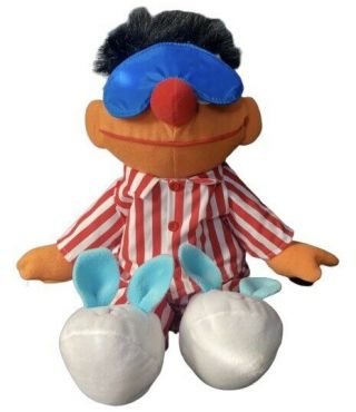 Tyco 1996 Sing And Snore Ernie Talking Plush 18 " Toy Sesame Street